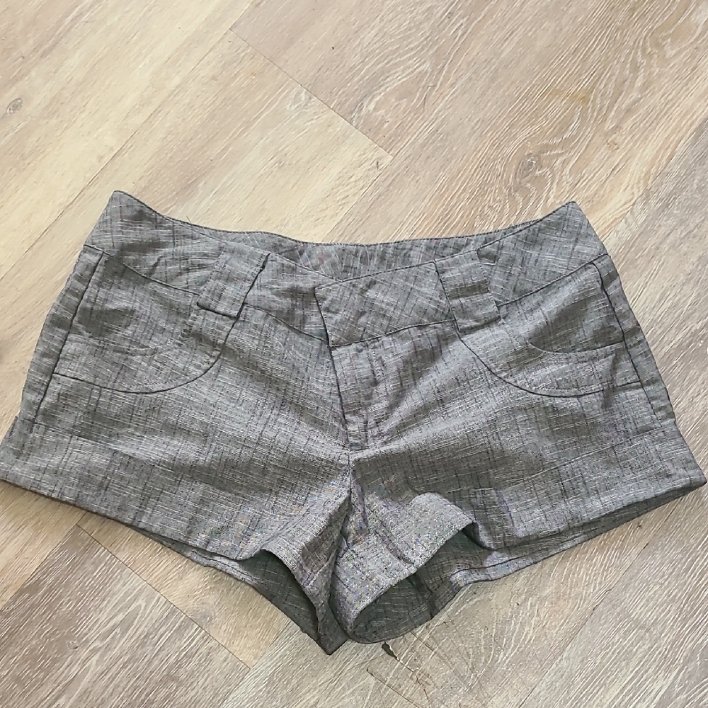 Gray  Tailored Women's Shorts
